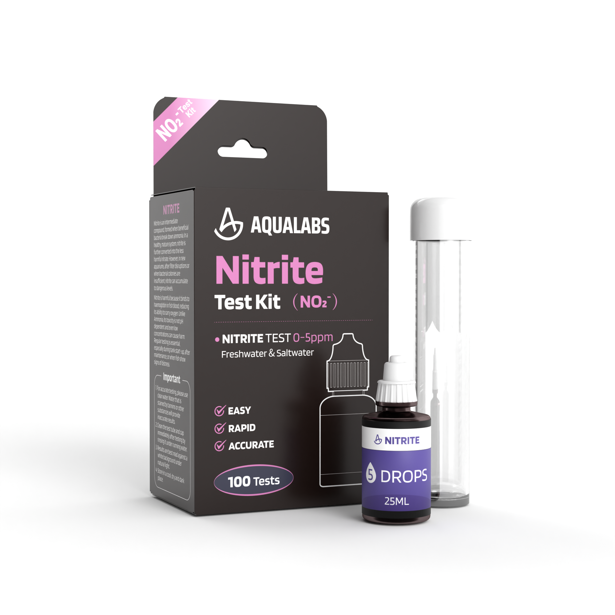 AquaLabs Nitrite Test Kit - Aquarium Test Kit – AQUALABS
