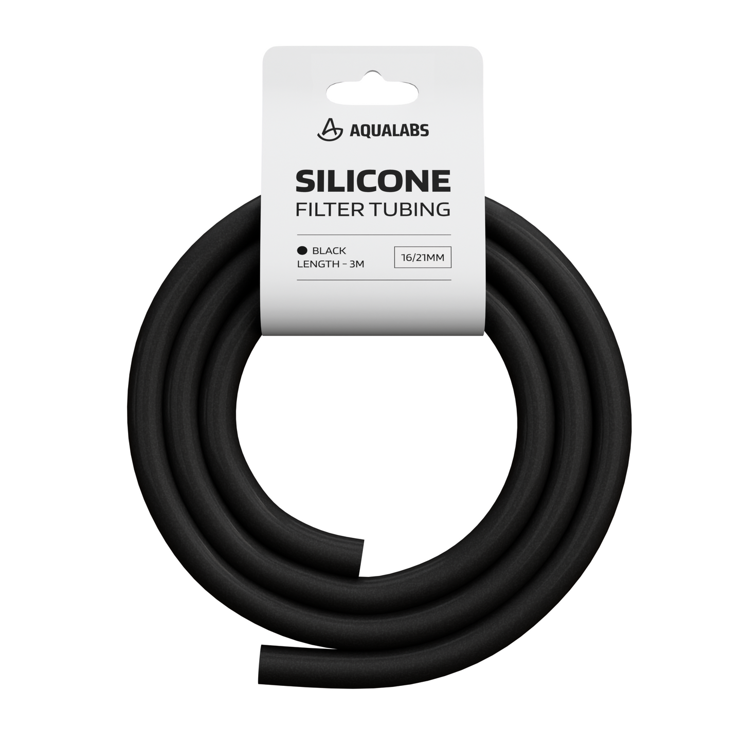 AquaLabs Silicone Filter Tubing 16/21mm Black