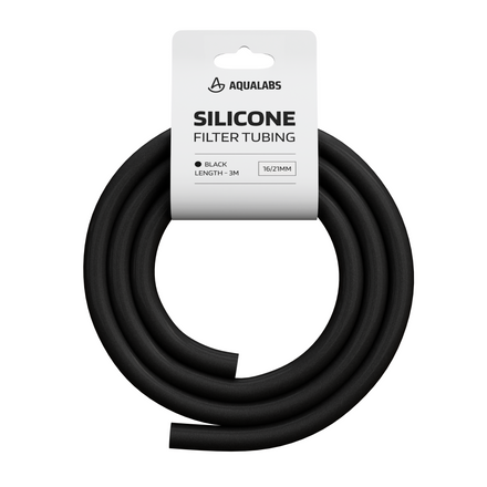 AquaLabs Silicone Filter Tubing 16/21mm Black