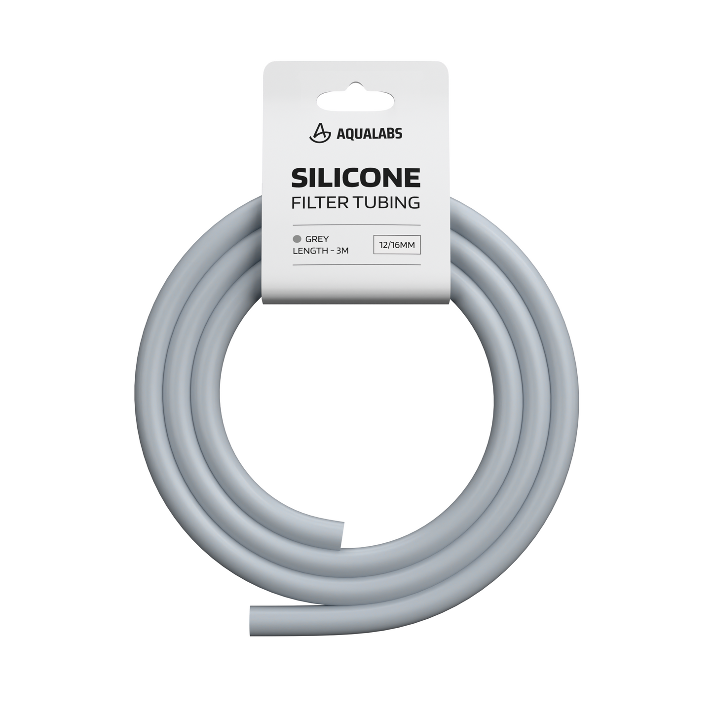 AquaLabs Silicone Filter Tubing 12/16mm Grey