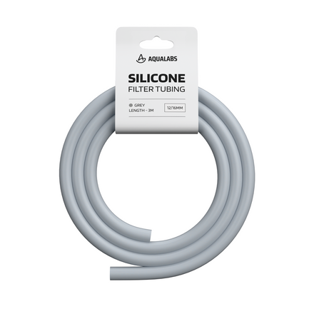 AquaLabs Silicone Filter Tubing 12/16mm Grey